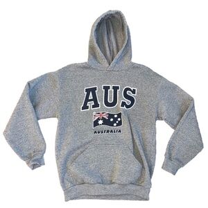 Australia Gray Mr. Kangaroo Sweatshirt Hoodie Size Small